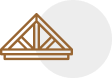 roof truss beam structure icon for ceiling design
