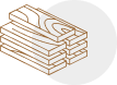 stacked wood beam material illustration icon