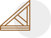angled beam structure icon for ceiling framing